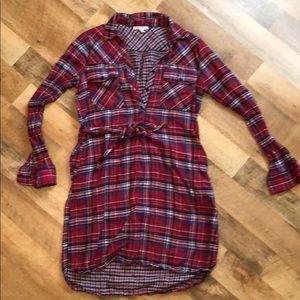 Plaid Shirtdress